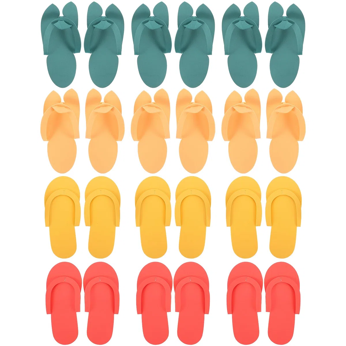 minkissy 12 Pares De Zapatillas Desechables Para Pedicura Multifuncción Ligera Antideslizante 10.23X4.33X0.39In Calzado Para Invitados Spa Hotel Viaje