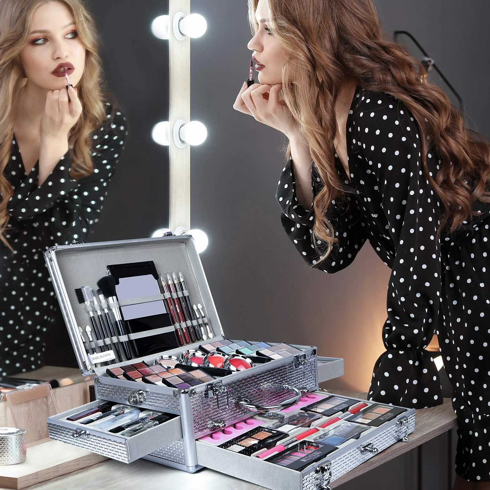Juego de Maquillaje Set Estuche de Maquillaje Paleta Kit Completo Caja con Sombras de ojos, Rubor, Brillo labios - Belleza Profesional Cosmético de Caja Belleza Juego de Regalos #3