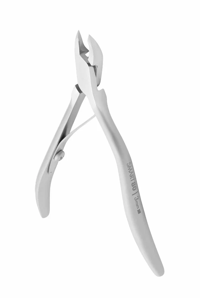 STALEKS PRO- Pinzas para cutículas para manicura y pedicura Smart 20 3mm NS-80-3