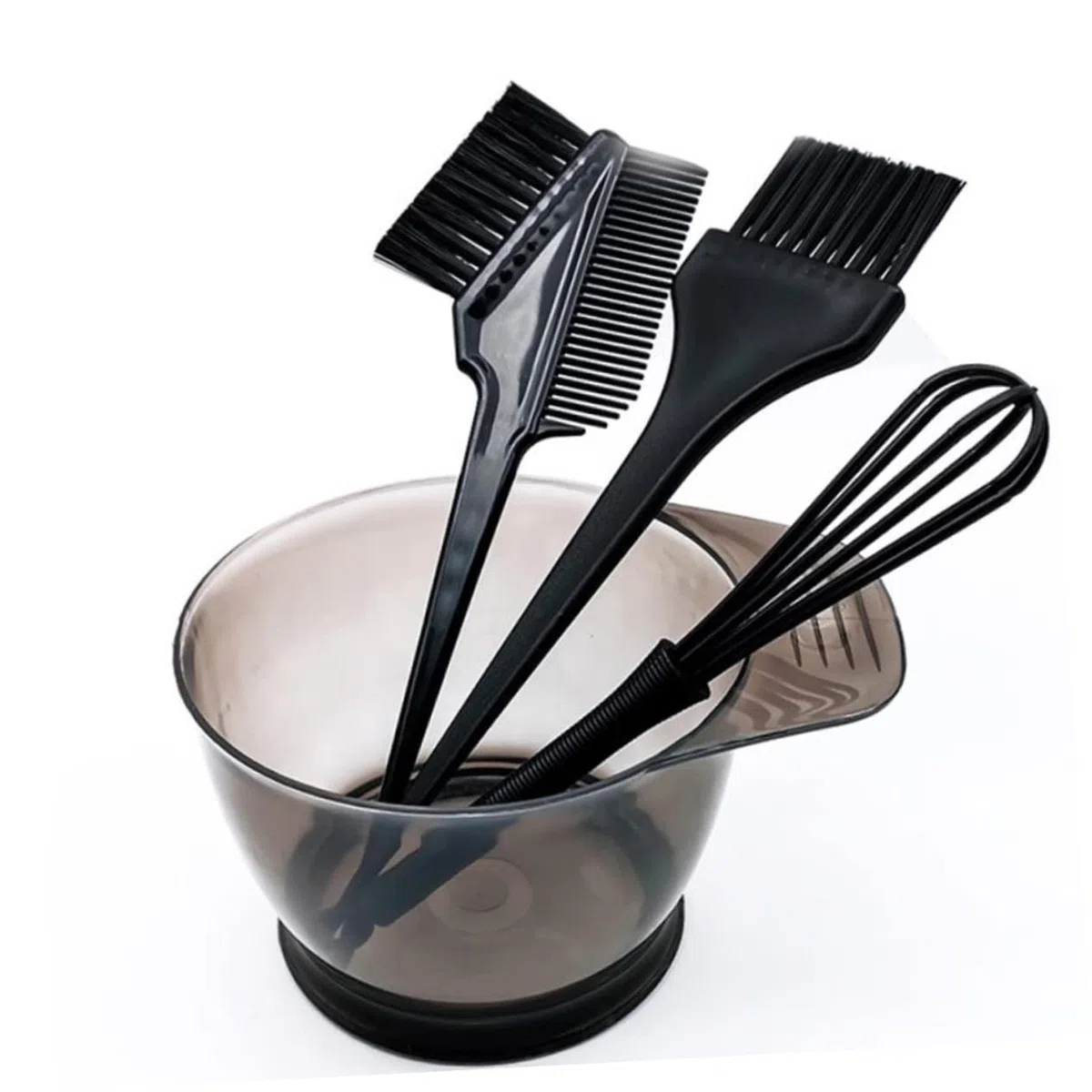 5pcs Cepillos de mezcla de pelo Peine Mezclador Bowl Set Set de Color de Cabello Salón Herramienta de Coloración de Cabello Kits de Color de Cabello Juego de Cinco Piezas Lavar Los Platos