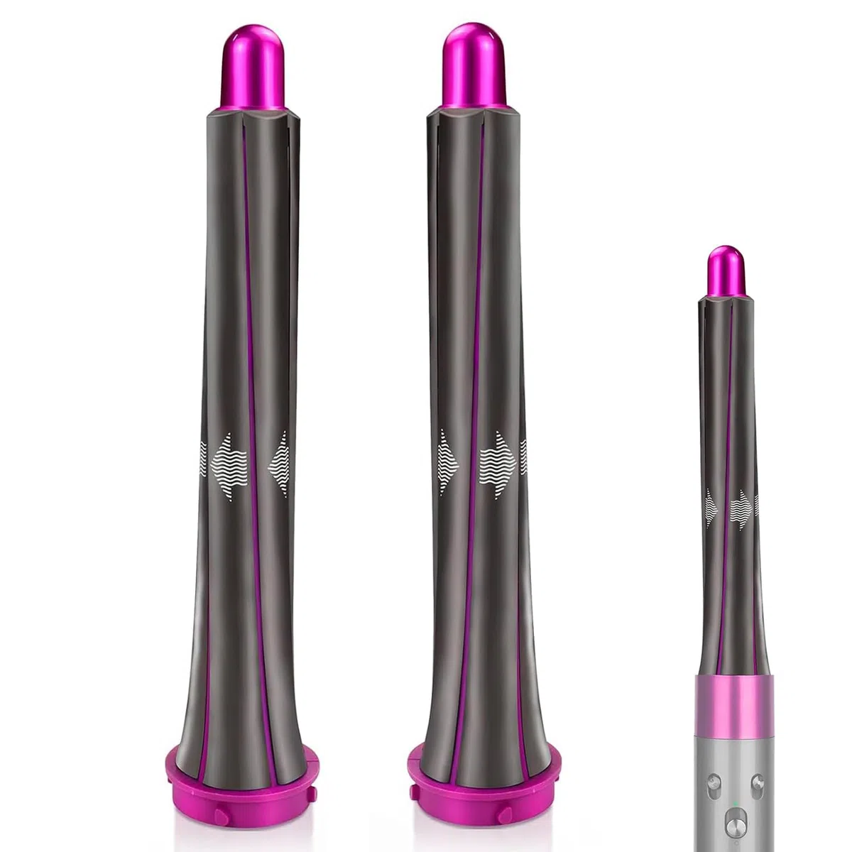 2 barriles rizadores de cabello de 20 mm de largo para piezas de accesorios Dyson Airwrap, accesorios de auto-rizado para Airwrap Styler, accesorios de rizado para múltiples estilos de cabello