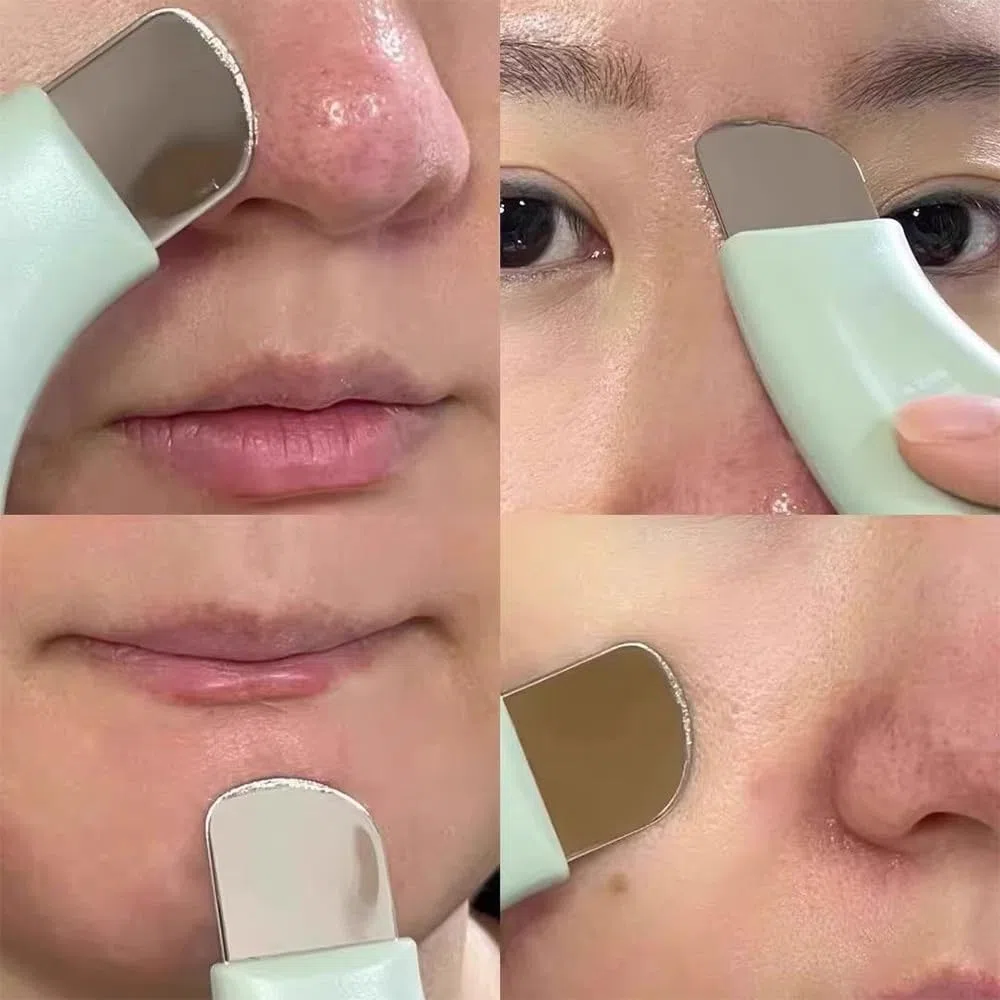 Herramientas Para Eliminar Puntos Negros Espátula para Limpieza Profunda de la Piel Herramienta de Limpieza de Poros de Silicona para Mujeres y Hombres