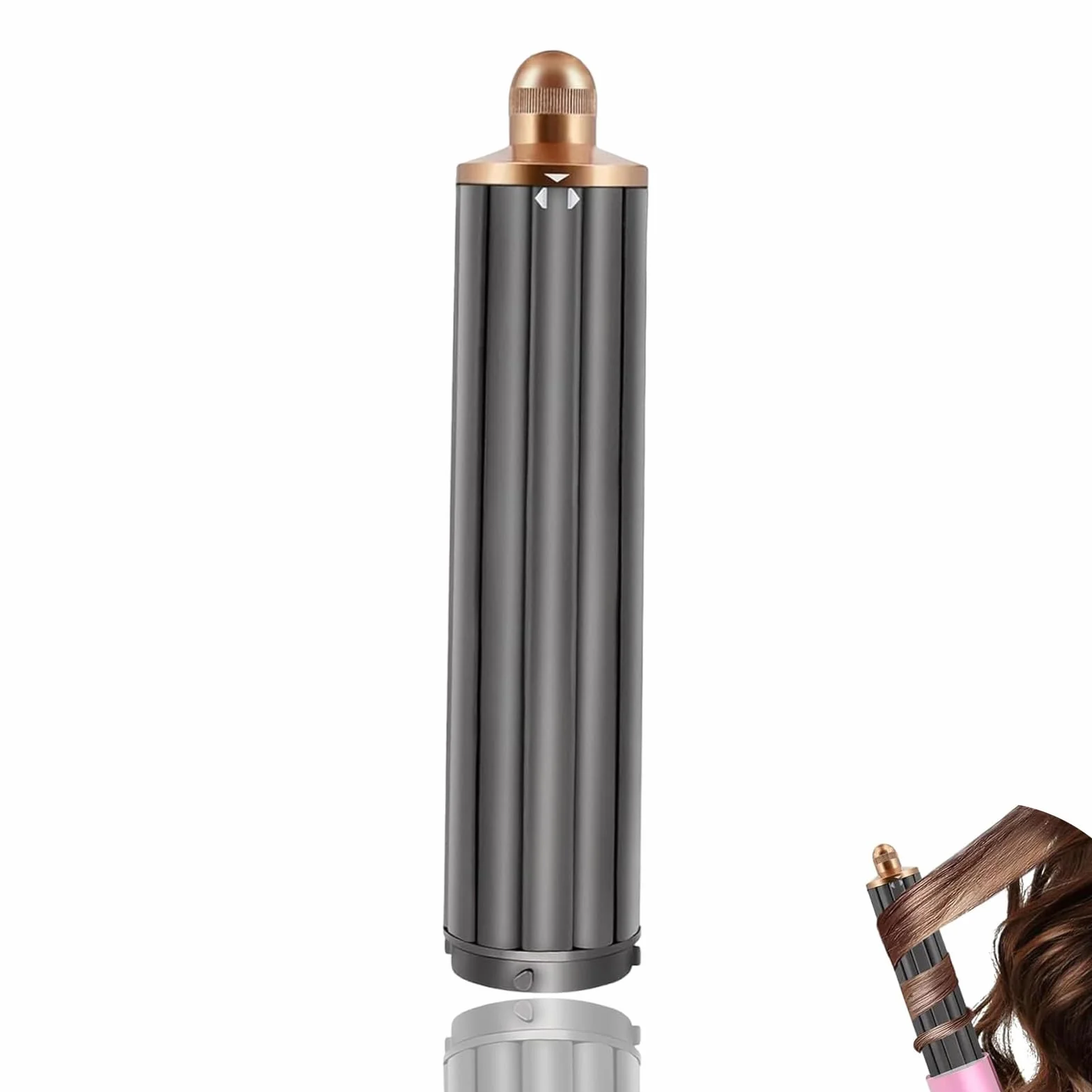 Accesorio de barril rizador largo de 40 mm/1,6 pulgadas para Dyson Airwrap HS01 HS05 HS08, accesorios de barril rizador ajustables bidireccionales con envoltura automática.