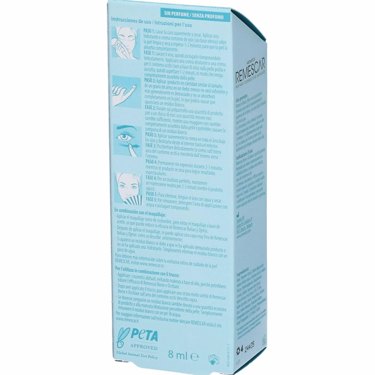Remescar Creme reduziert Tränensäcke & Augenringe, 8 ml Crema