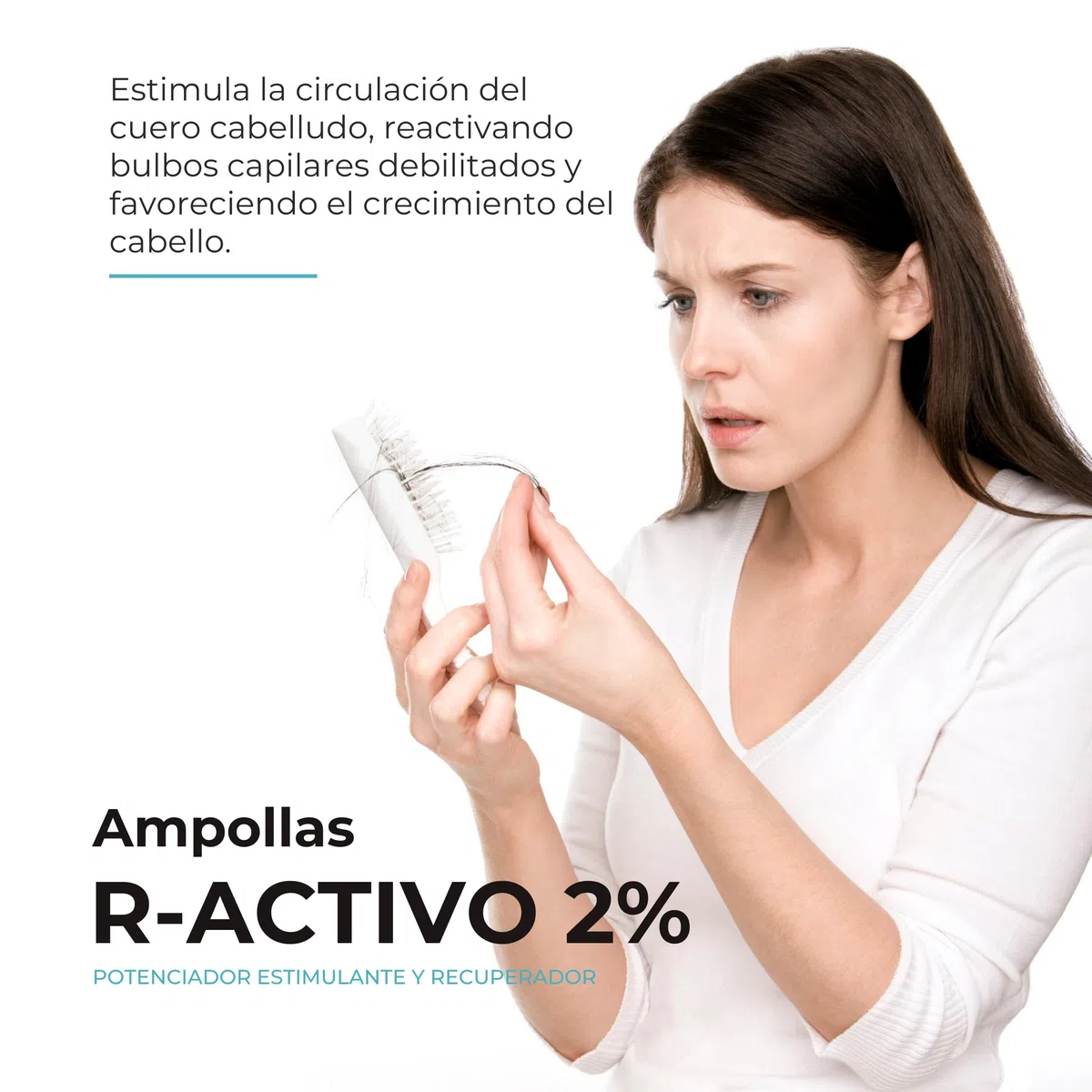 Ampollas R-Activo 2% | Ampollas Anticaida Cabello Mujer y Hombre | Potenciador, Estimulante y Recuperador Del Cuero Cabelludo | Para Crecimiento Cabello Mujer y Hombre | Ampollas Anticaida