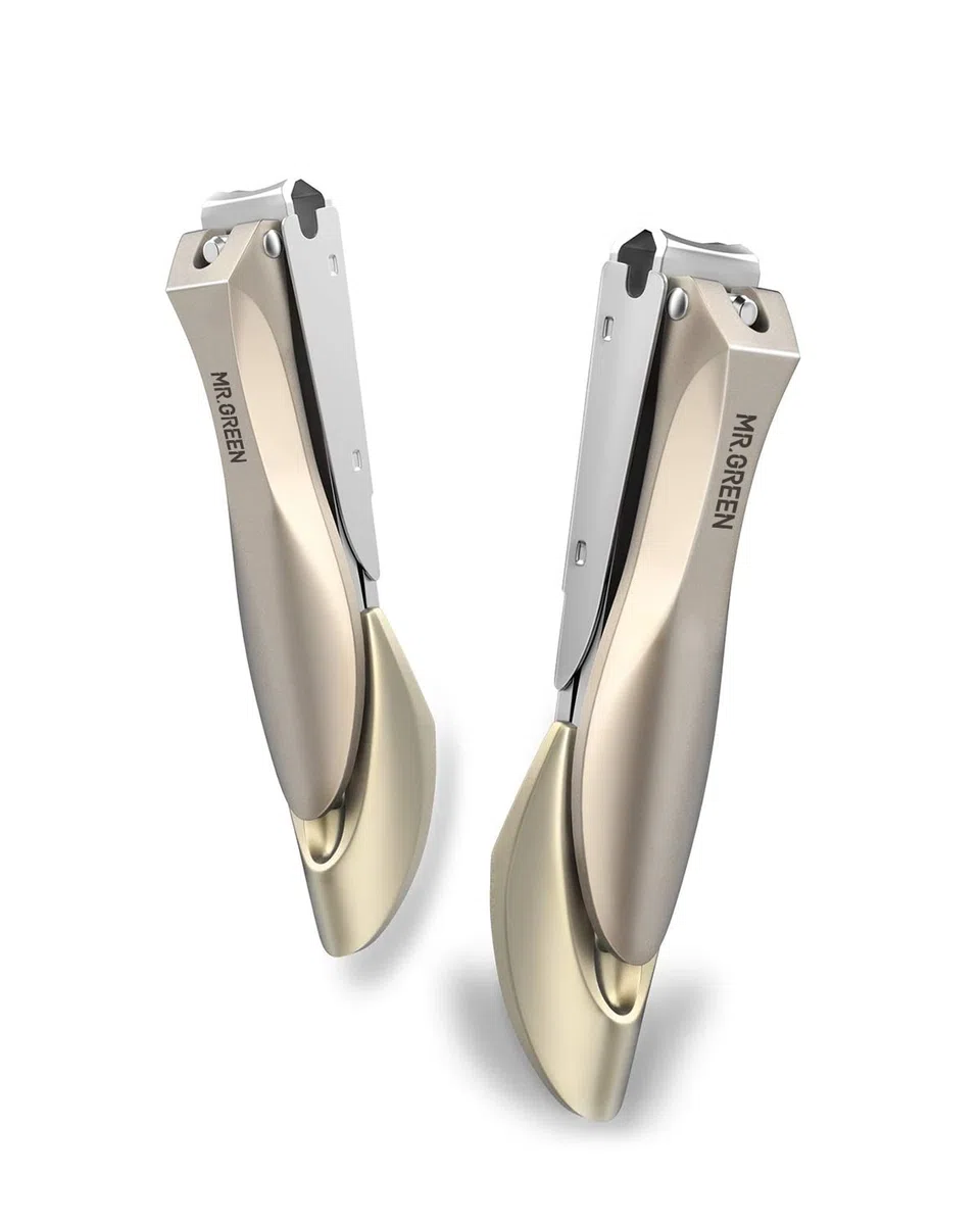 Cortador de uñas para Uñas Gruesas, Profesional con Colector, Acero Inoxidable de Grado Médico, fino y Duro.Juego de Cortauñas para Hombres y Mujeres