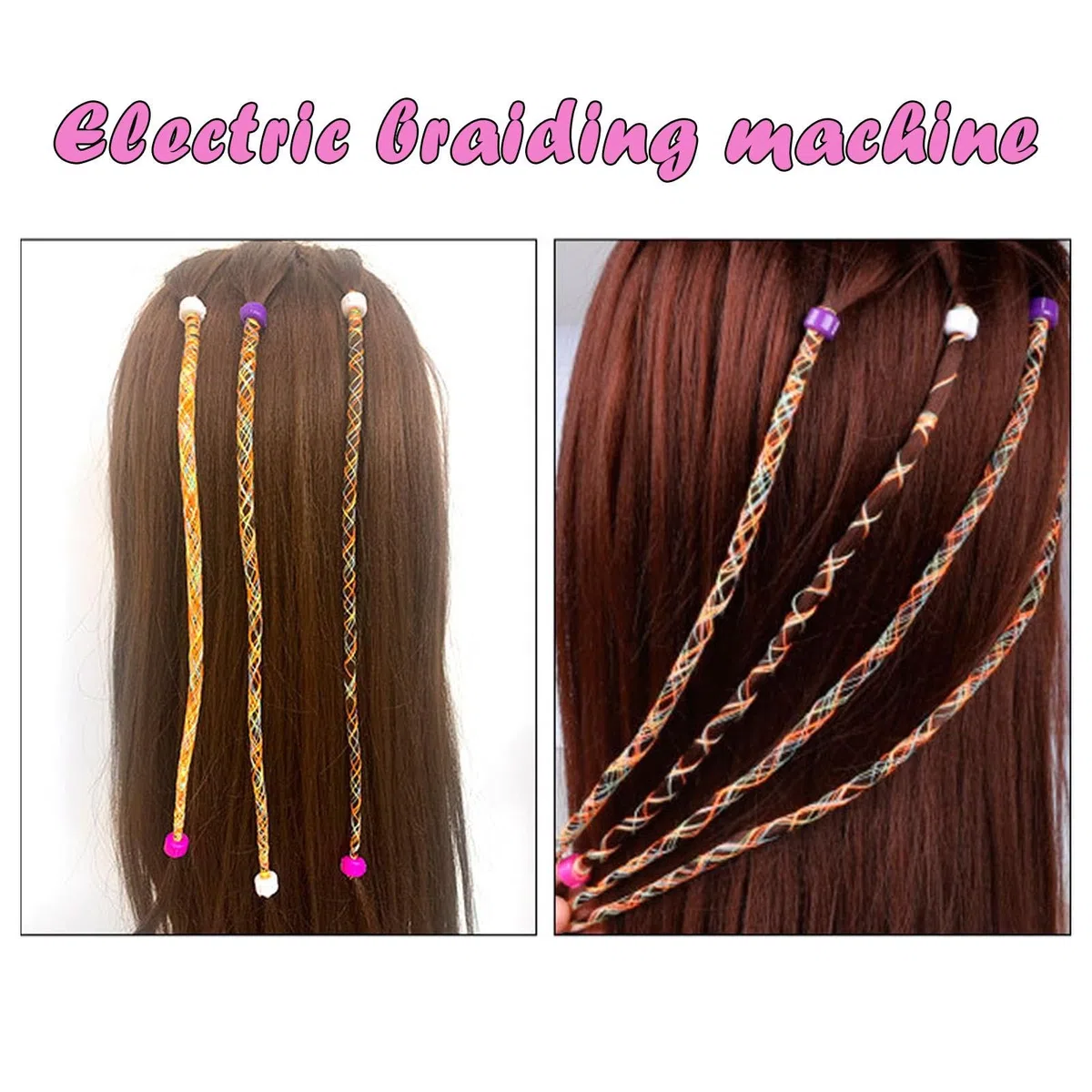 Máquina para trenzar cabello,Máquina para trenzar cabello eléctrica - Kit de herramientas de peinado giratorio | Trenzador de pelo multifuncional fácil del del salón de la moda de la belleza p
