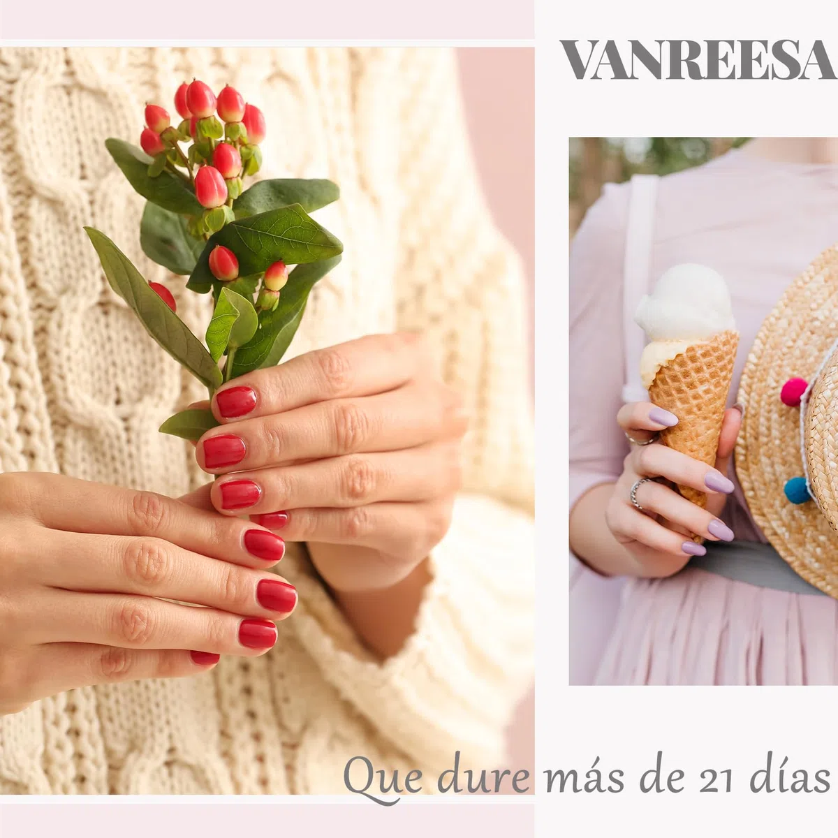 VANREESA Kit Uñas Semipermanentes 16 Colores Uñas Semipermanentes Kit Completo con Lámpara U V 48W Set Manicura Semipermanente con Mate Top Base Coat
