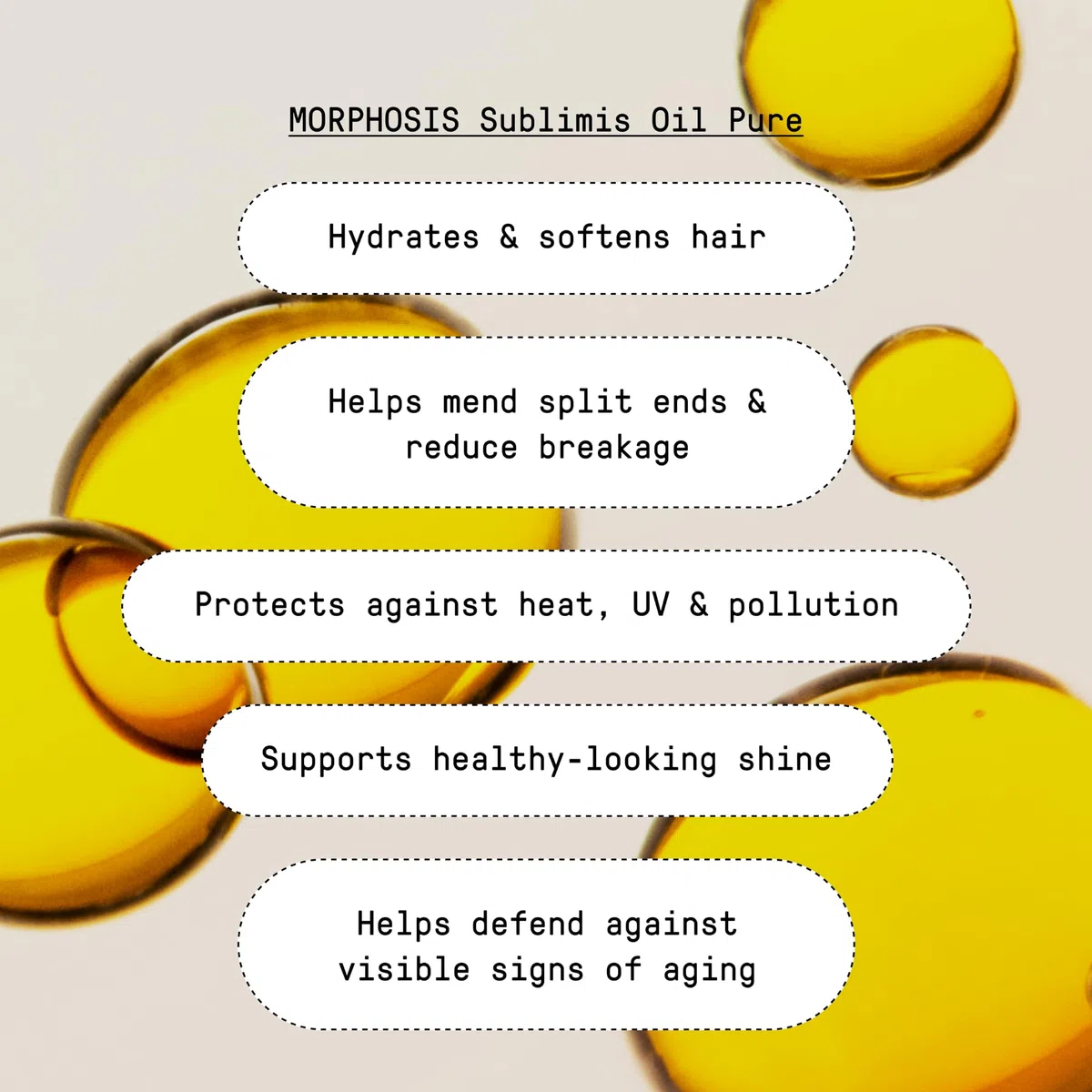 Framesi | New Morphosis Hair Treatment Line | Sublimis Pure Oil 100 ml