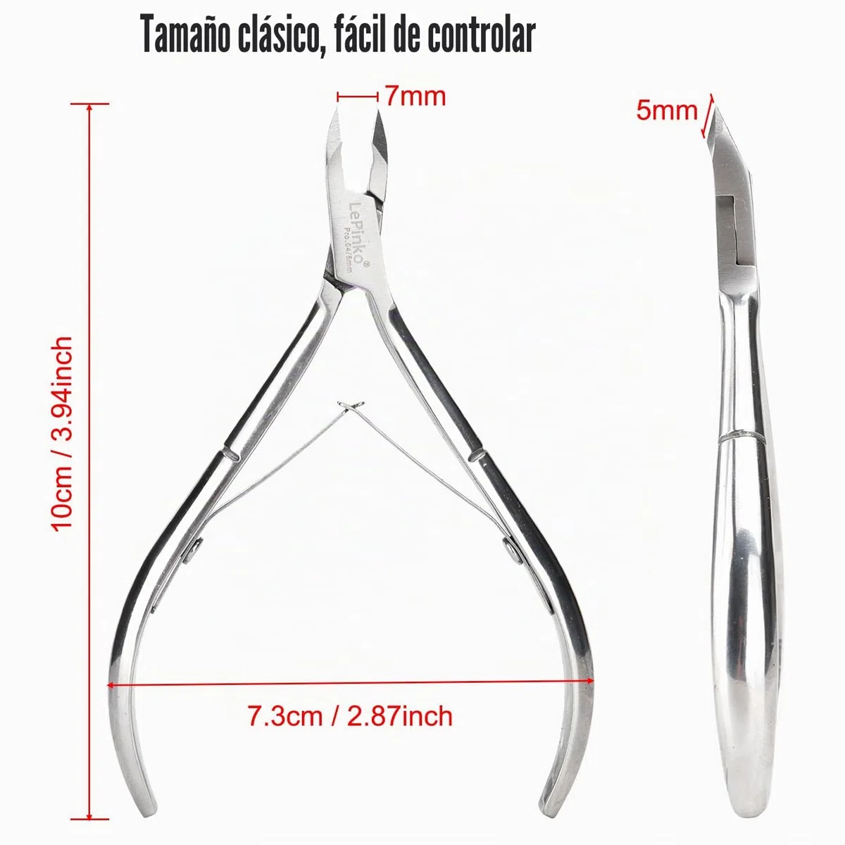 LePinko Juego de 4 recortadores de cutículas mejorados, cortaúñas afilados para piel muerta, removedor de cutícula que ahorra trabajo para uñas de los pies
