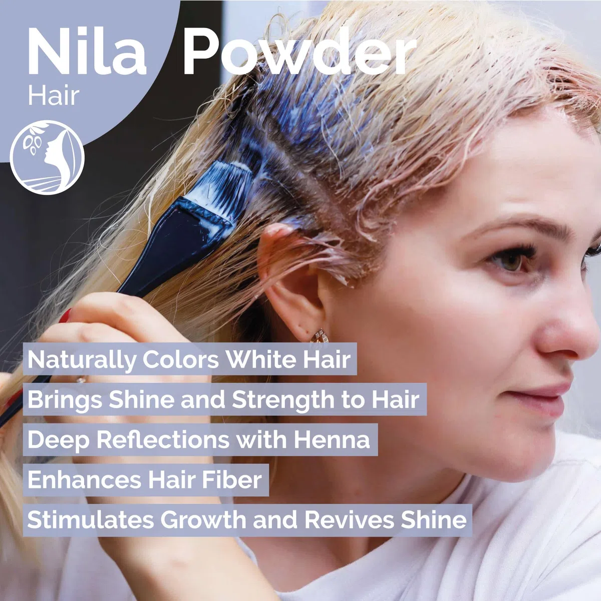 Fatima's Garden Polvo Puro de Nila Índigo 200g - Polvo Natural Marroquí para Cuidado Facial y Capilar - Exfoliante e Hidratante