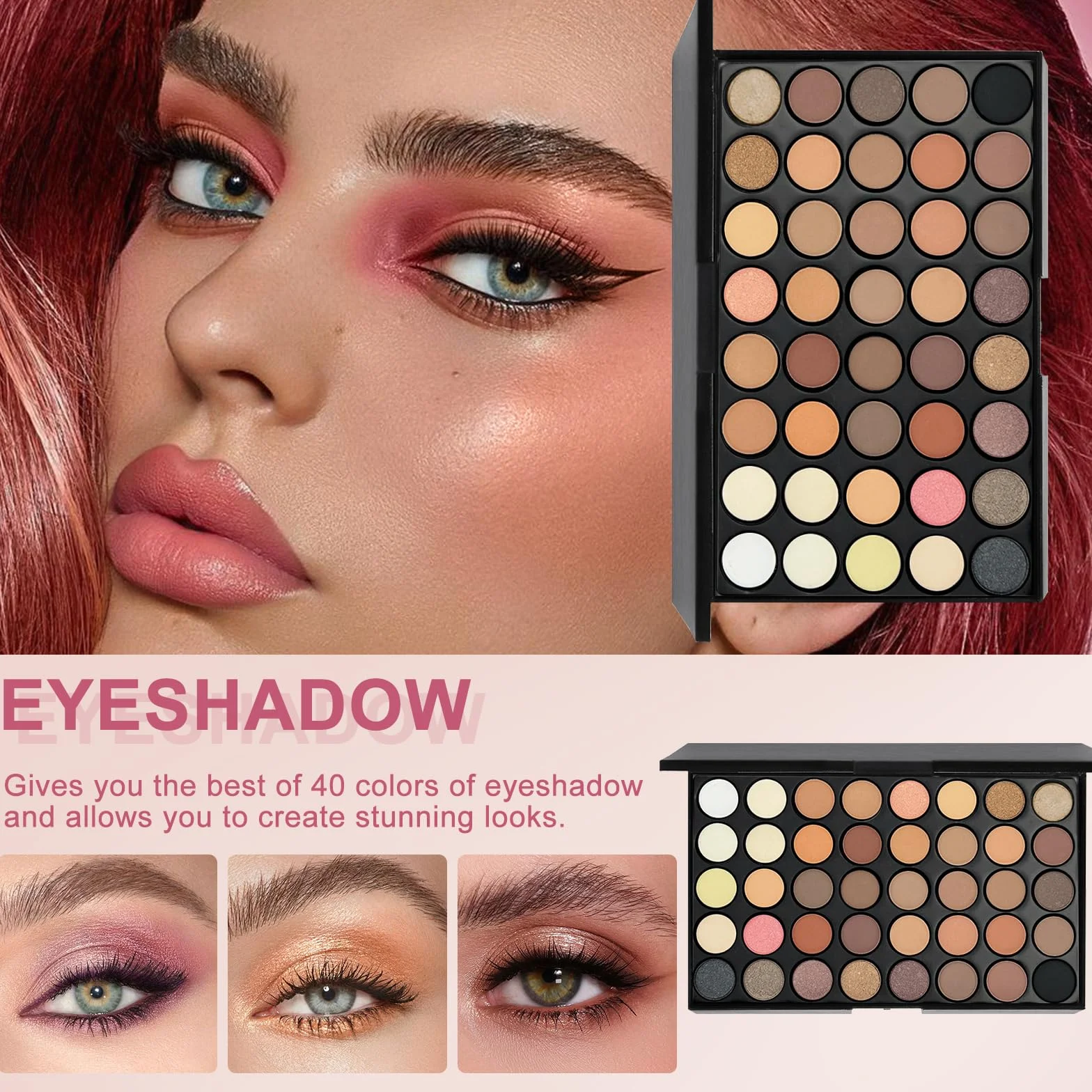 Set Maquillaje Mujer, Kit Maquillaje Profesional Completo, Estuche Regalo Maquillaje Adolescente con Paleta Sombras de Ojos Paleta de Corretores Contorno Fondo Mascara Brillo Labial Línea Ojos