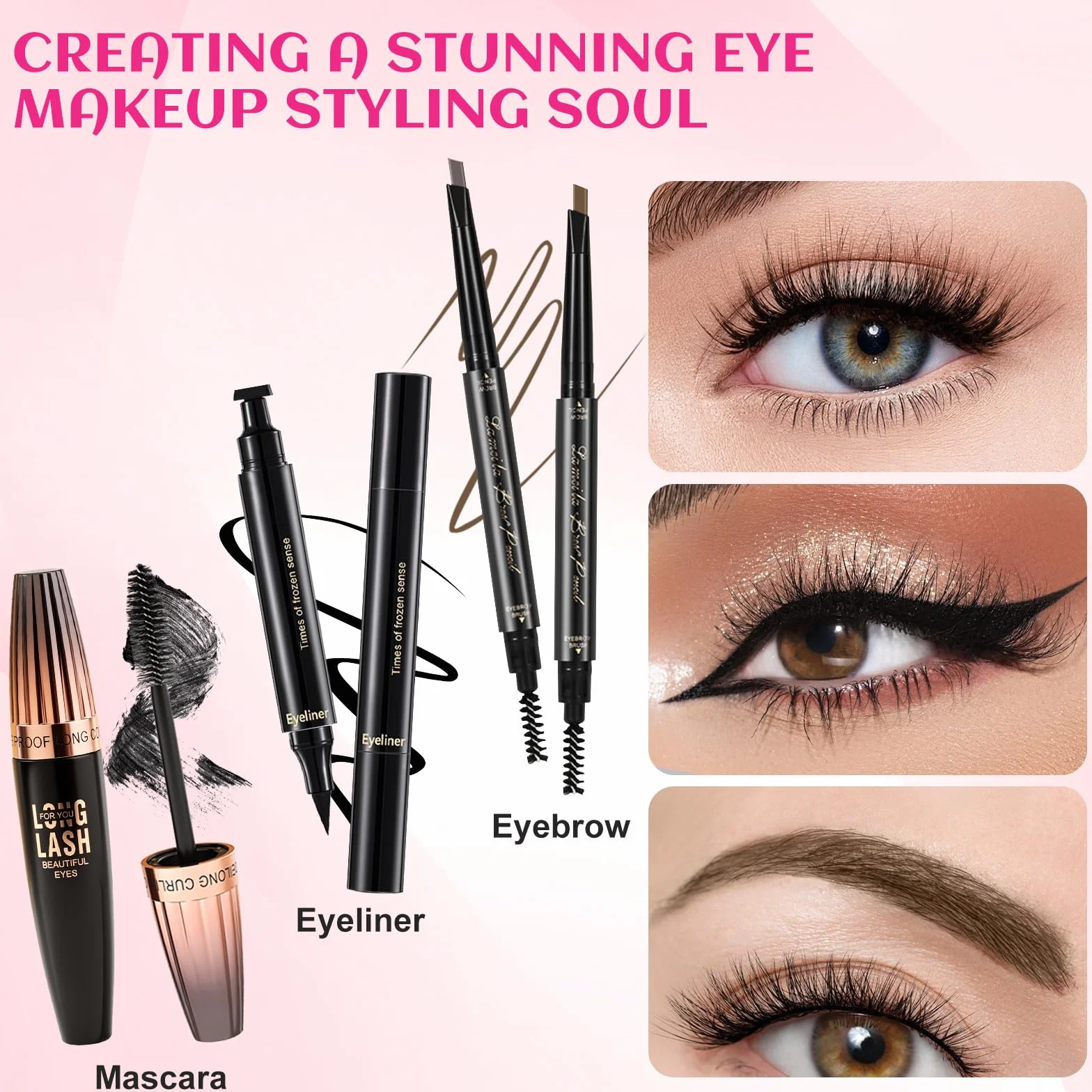 Kit de Maquillaje Profesional, Set de Maquillaje Mujer, Estuche de Maquillaje Todo en Uno con Paleta Sombras de Ojos, Fundación, Corrector, Máscara, Gloss Labios, Pinceles, Regalo Ideal para Niñas