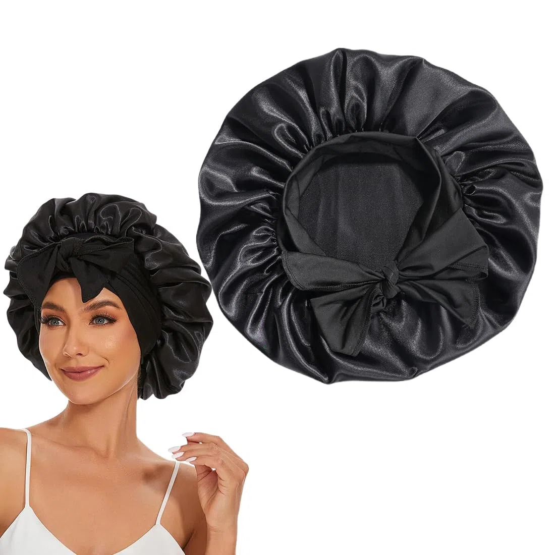 Gorro de Seda de Morera 100% Natural para Mujer - 1 Pieza, Suave y Cómodo para Dormir, Pelo de Seda