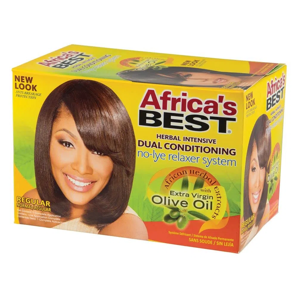 Africa's Best Super No-lye Dual Conditioning Relaxer System, (Pack of 2) by Africa's Best
