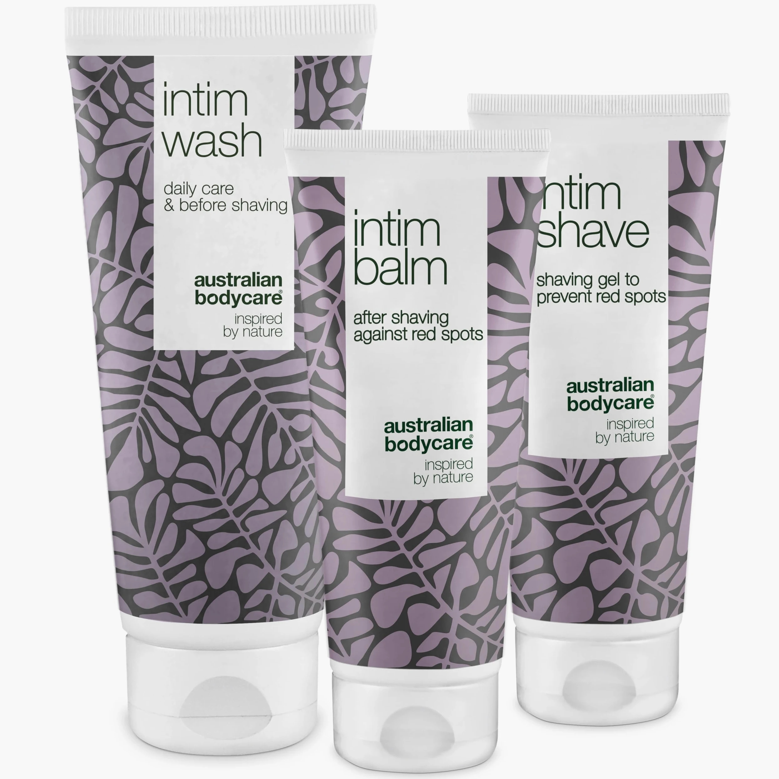 KIT de afeitado íntimo|3 productos para librarse de sarpullidos y vellos encarnados después del afeitado. Contiene|Intim Wash 200 ml, Intim Shave 100 ml, Intim Balm 100 ml | Australian Bodycare