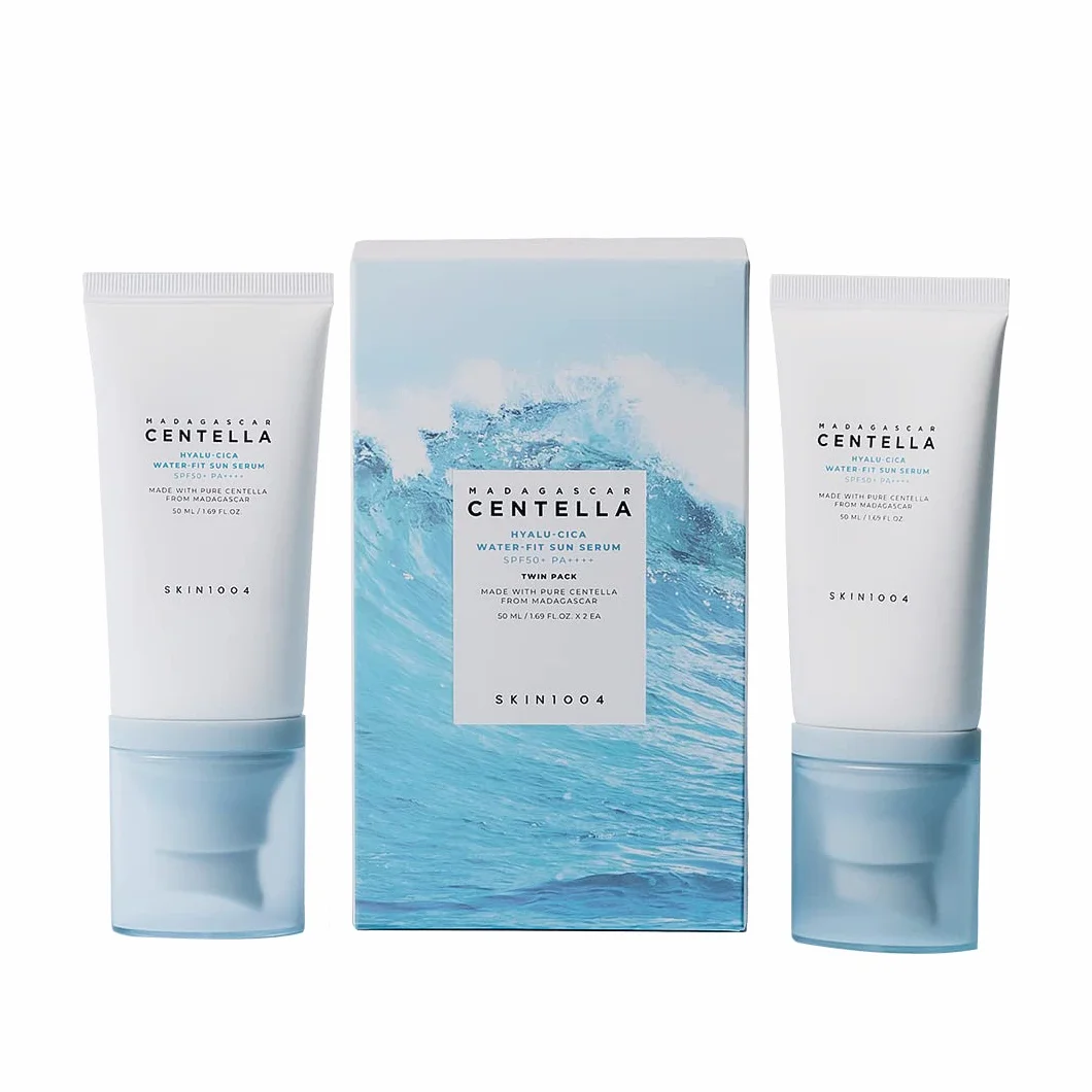 SKIN1004 Madagascar Centella Hyalu-Cica Water-Fit Sun Serum Set (2 piezas)