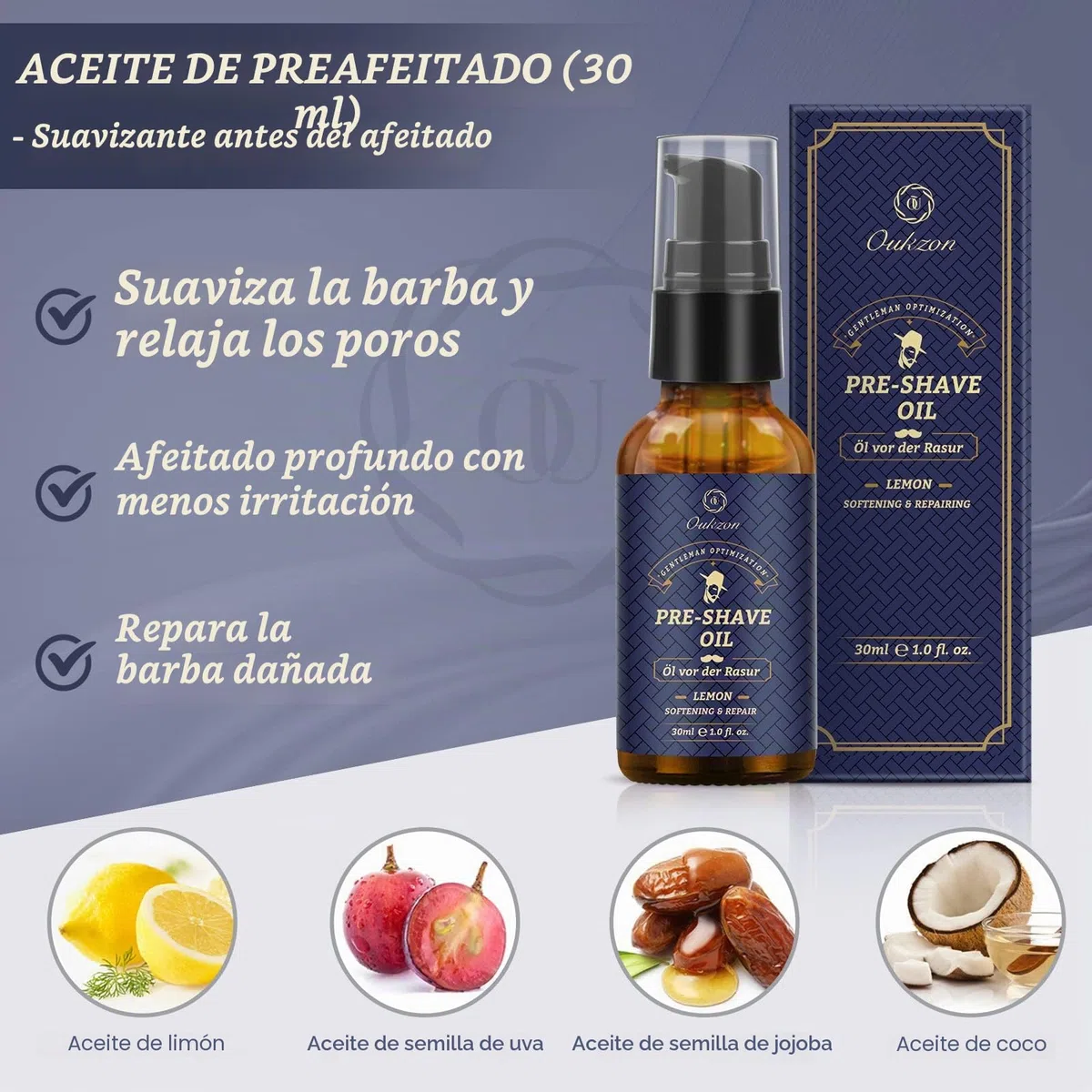 Kit Barba Cuidado Barba Hombre, Set Afeitado Hombre con Aceite Barba, Crema de Afeitar, Loción de Cuidado, Cepillo, Peine, Babero, Afeitadora Clásica y 10 Hojas, Mejor Regalos para Papa y Novio