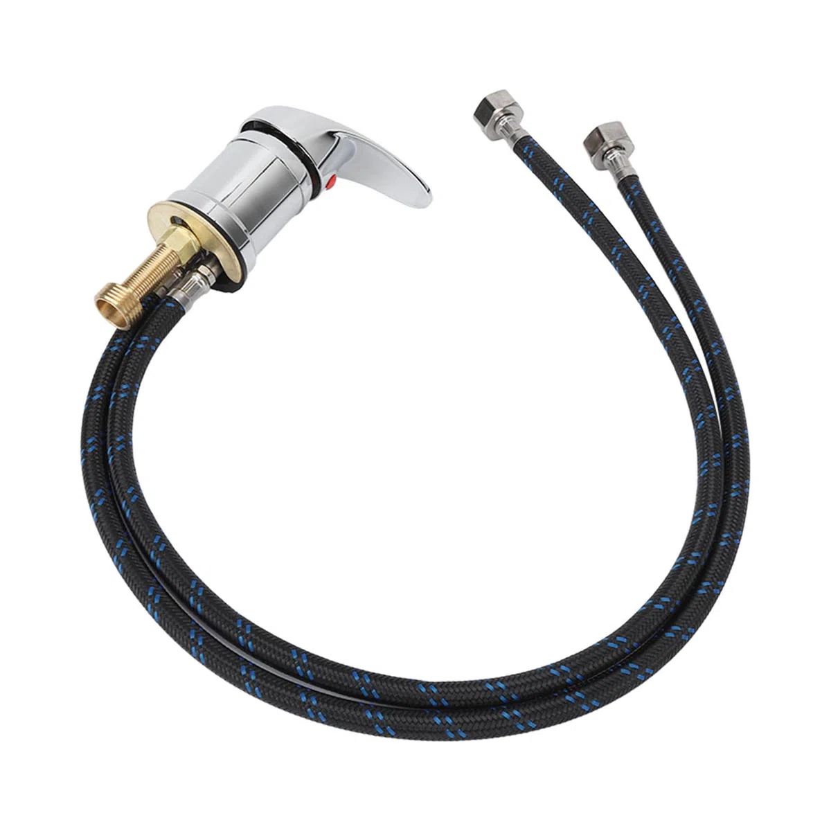 Generic Grifo para Lavabo de Champú de Salón, Válvula Mezcladora de Aleación Manguera para Grifo de Lavabo de Champú Profesional con Revestimiento Electrochapado para Peluquería