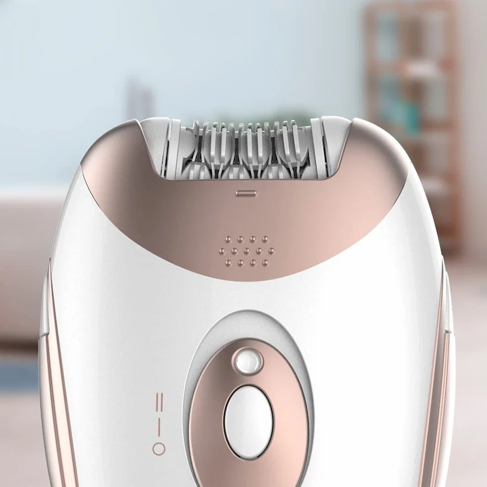 Cecotec Depiladora de Arranque Inalámbrica Bamba SkinCare Depil-action. Batería de Litio, Autonomía 40 mins, Waterproof, Cabezales Intercambiables, 2 Ajustes de Velocidad, Modo con Cable