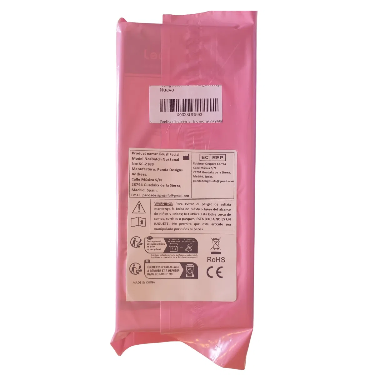 Cuidado Facial Peeling ultrasónico con 3 modos, espátula para limpieza facial, skin scrubber, lifting facial, depurador de piel, 7 herramientas removedoras de espinillas y puntos negros Regalo
