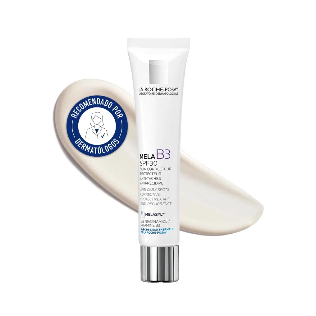 La Roche Posay Crema Despigmentante Intensiva, Fotoprotección SPF30, Intercepta el Exceso de Melanina, Efecto Glow Instantáneo, Fórmula con Melasyl y Niacinamida, Mela B3 Nueva, 40 ml