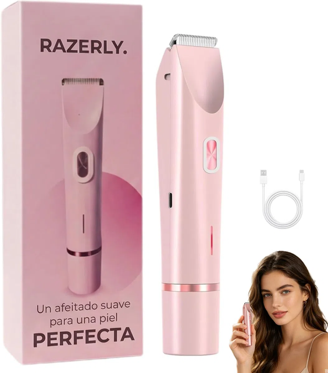 Razerly Maquinilla Mujer, Maquinilla 2 En 1para Bikini Ycuerpo Razerly, Razerly Depiladora, Maquinilla Electrica Femenina Para Zona Intima Axilas Piernas Y Piel Sensible