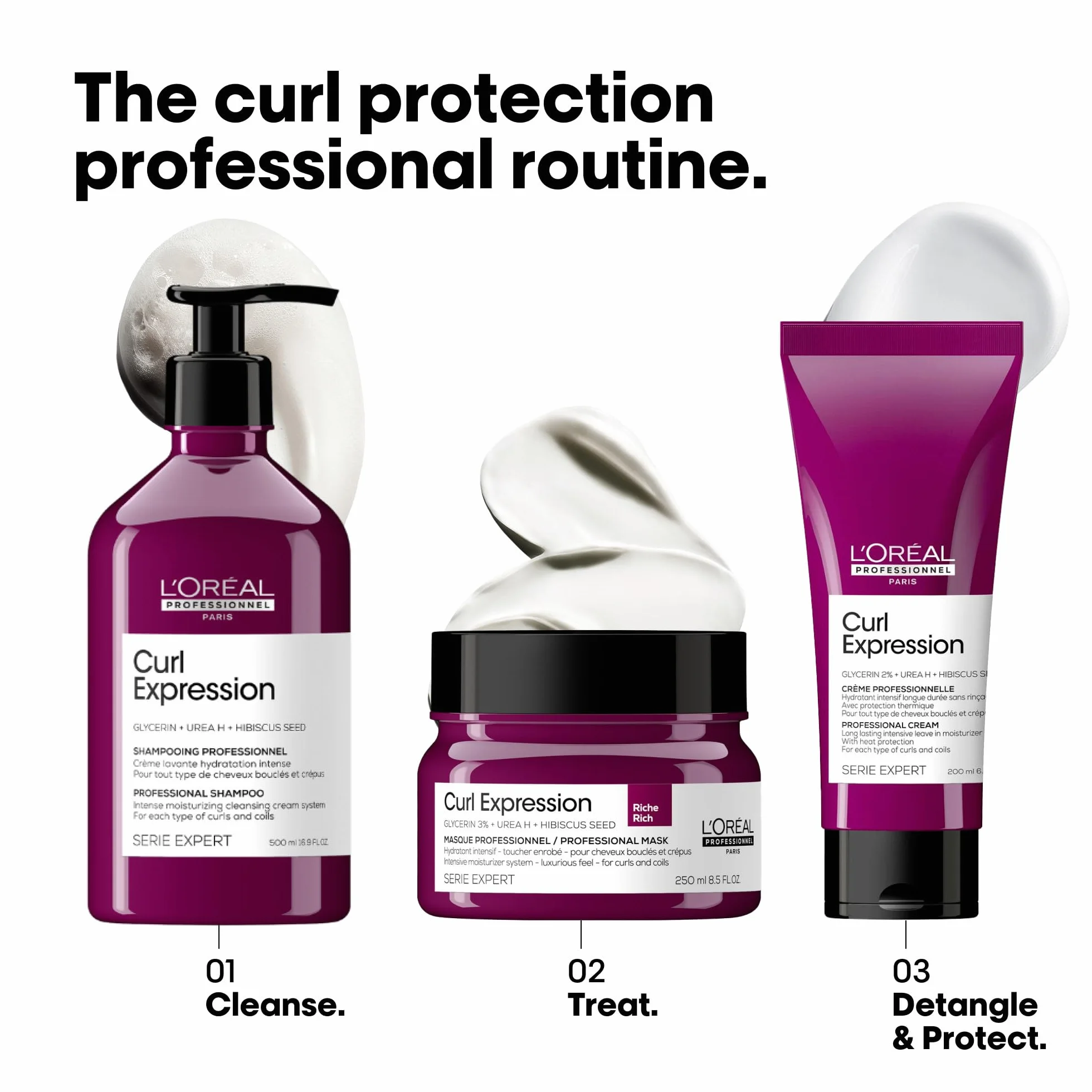 L'Oréal Professionnel Espuma definitiva para cabello ondulado y rizado, serie Expert, Curl Expression 10 en 1, crema en mousse, 250 ml