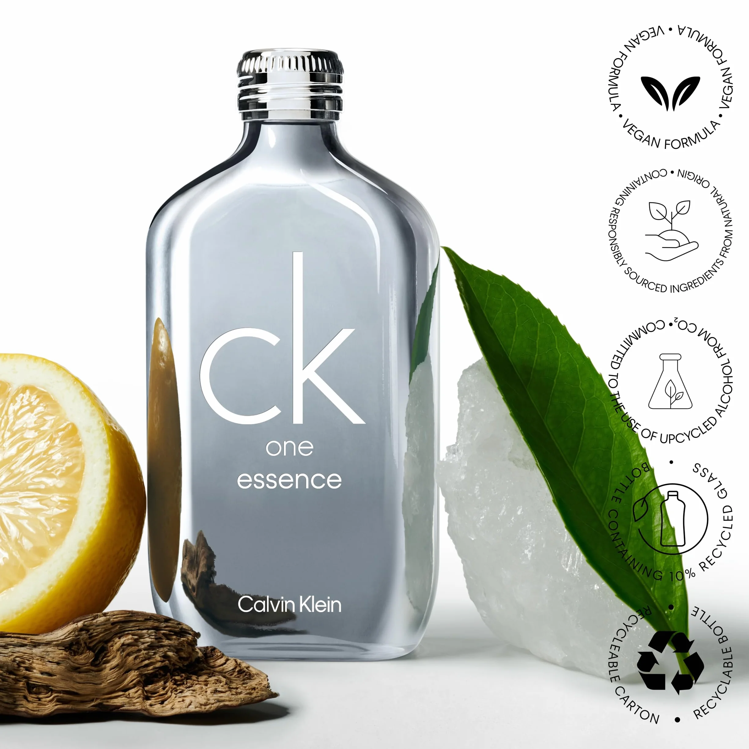 CALVIN KLEIN CK One Essence Parfum Intense – Perfume unisex amaderado cítrico – Con notas de bergamota, té verde y sándalo – Fragancia duradera