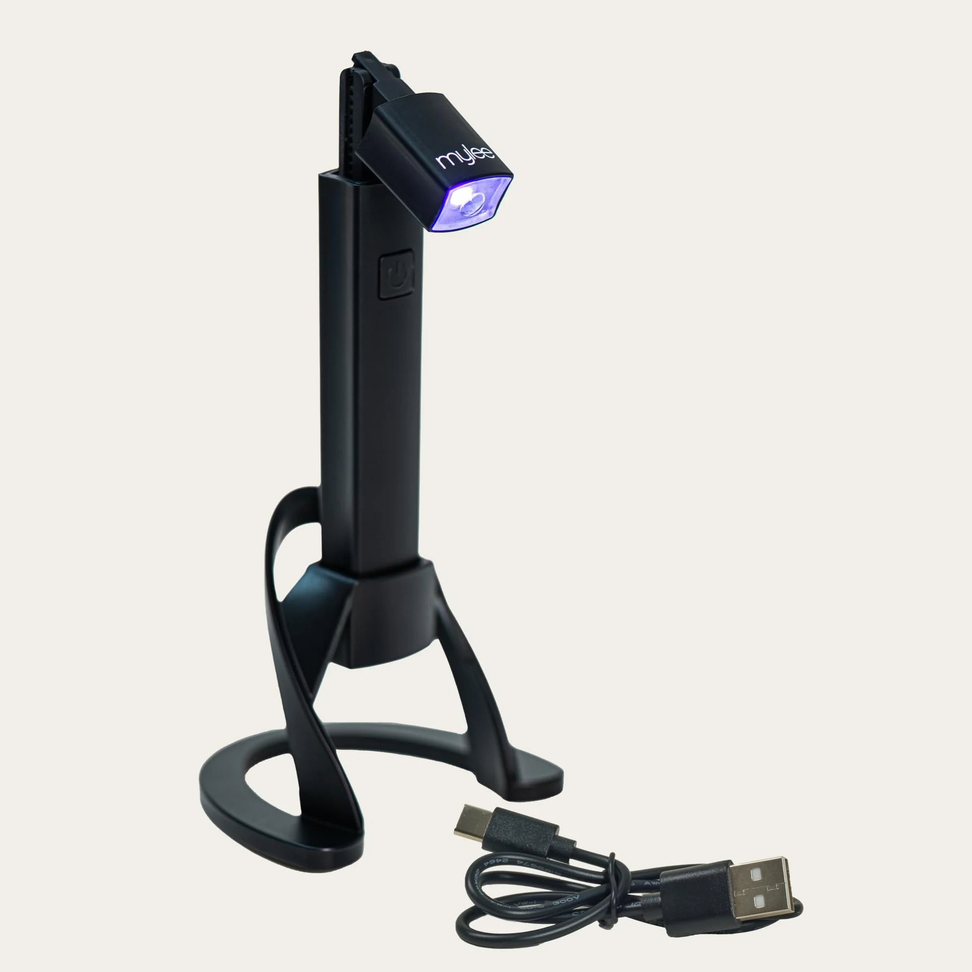 Mylee Linterna LED Fix 'N' Flash: Lámpara de Uñas Portátil para Esmalte de Gel con Cabezal Móvil, Recargable por USB, Funcionamiento Manos Libres - Perfecta para Casa, Viajes y Salones de Belleza