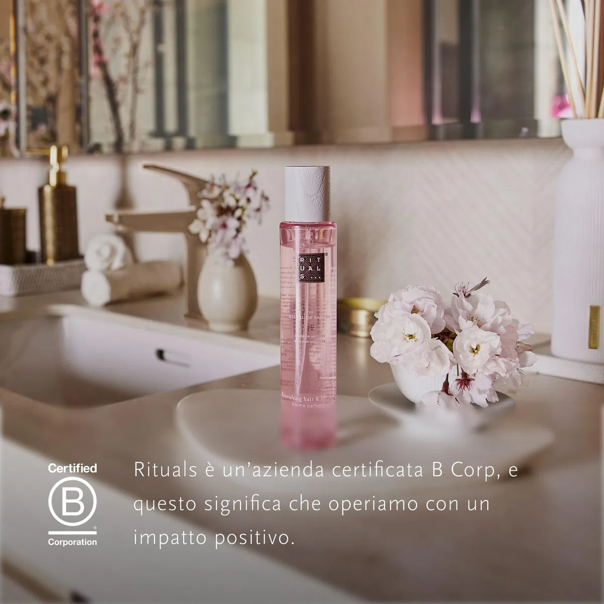RITUALS Bruma para el cuerpo y el cabello de The Ritual of Sakura - con Flor de Cerezo - Aroma floral y delicado - 50 ml