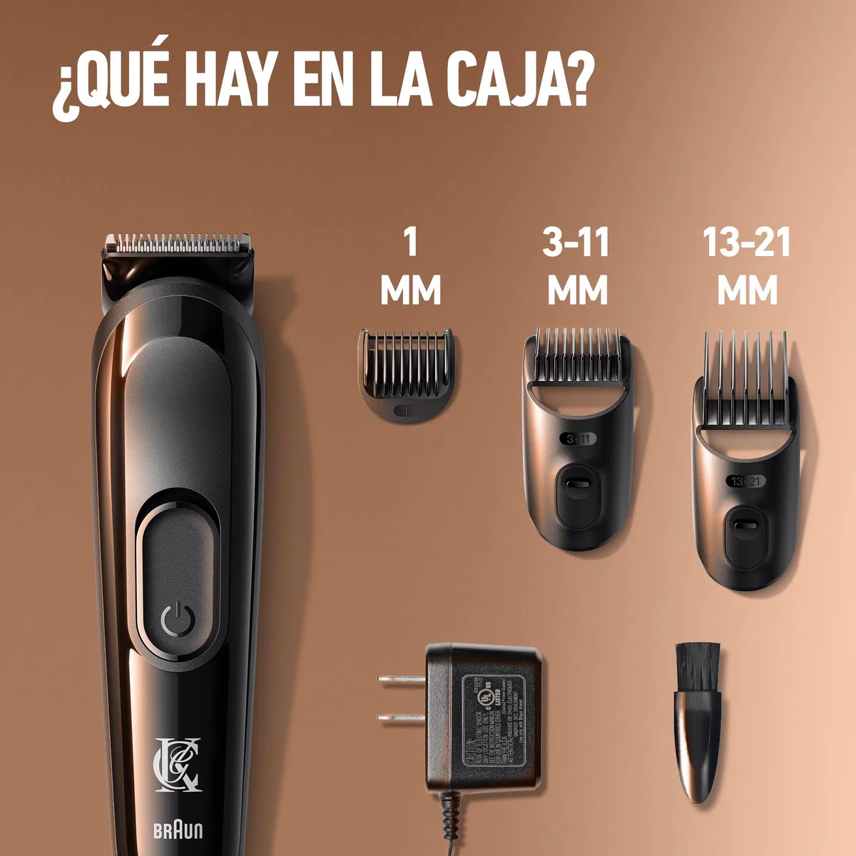 King C. Gillette Kit de Recortadora de Barba Inalámbrica con Hojas y 3 Peines