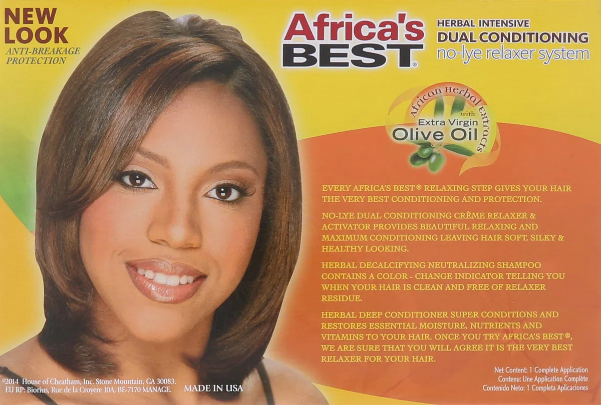 Africa's Best Super No-lye Dual Conditioning Relaxer System, (Pack of 2) by Africa's Best