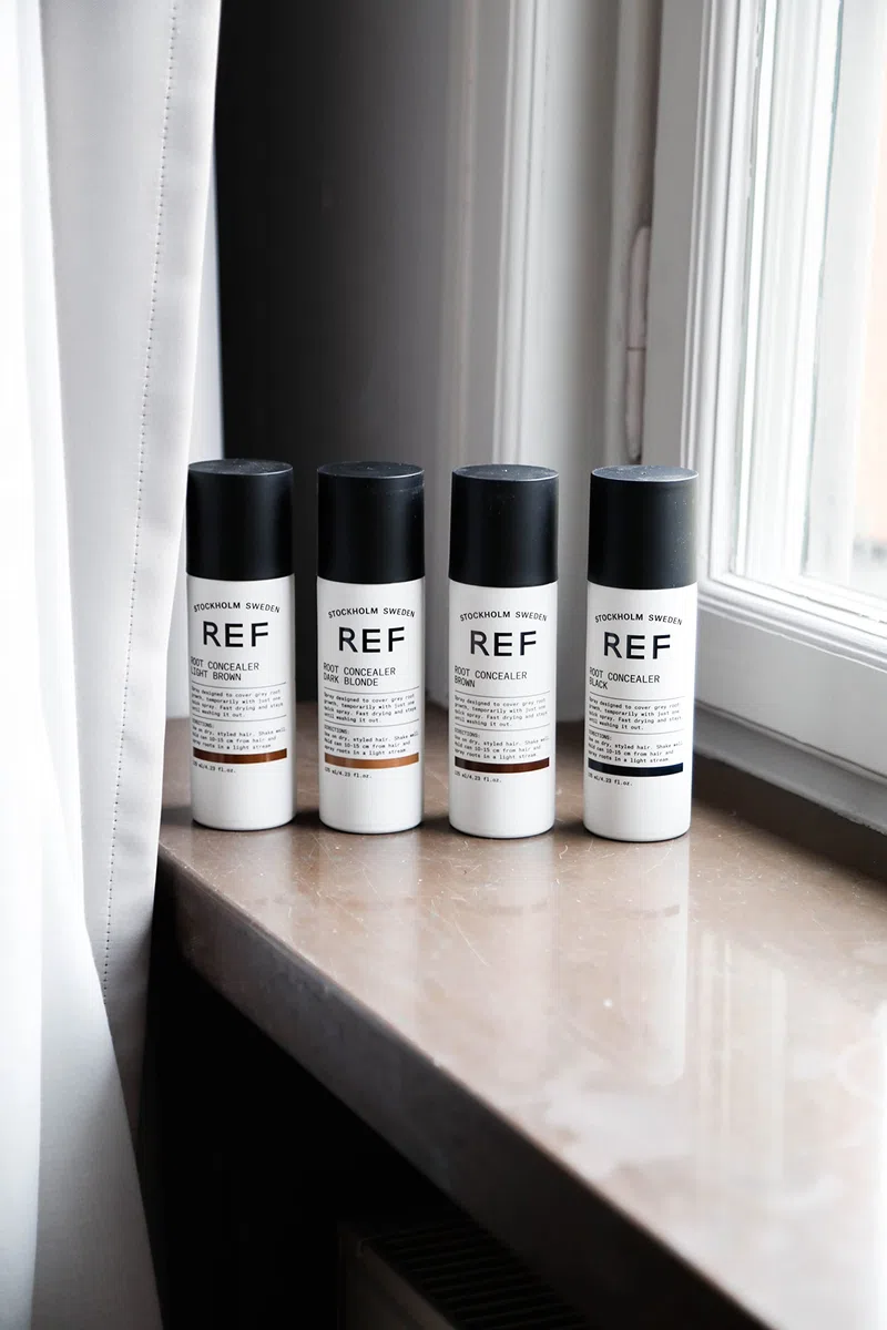 REF | Root Concealer Black | Spray de Pintura para el Cabello | Oculta Pelos Grises del Cabello | Cobertura Efectiva | Temporal Hasta Lavado | No Mancha | Efecto Mate | Todo Tipo de Cabellos | 125ml
