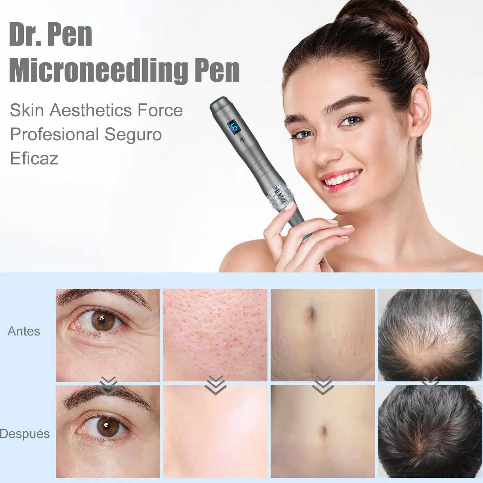 20 cartuchos dr pen M8 de 36 pines, desarrollados para lápiz de microagujas dr pen Ultima M8, utilizado para antienvejecimiento, tonificación de la piel, aclarar imperfecciones