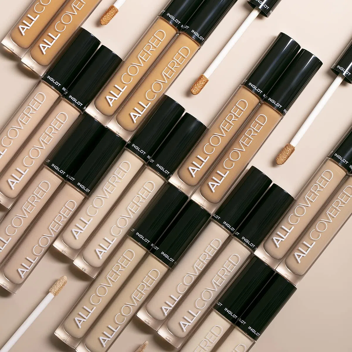 Inglot All Covered Under Eye Concealer, diseñado para la piel sensible bajo los ojos, fórmula impermeable y sedosa, 4,2 ml: 101