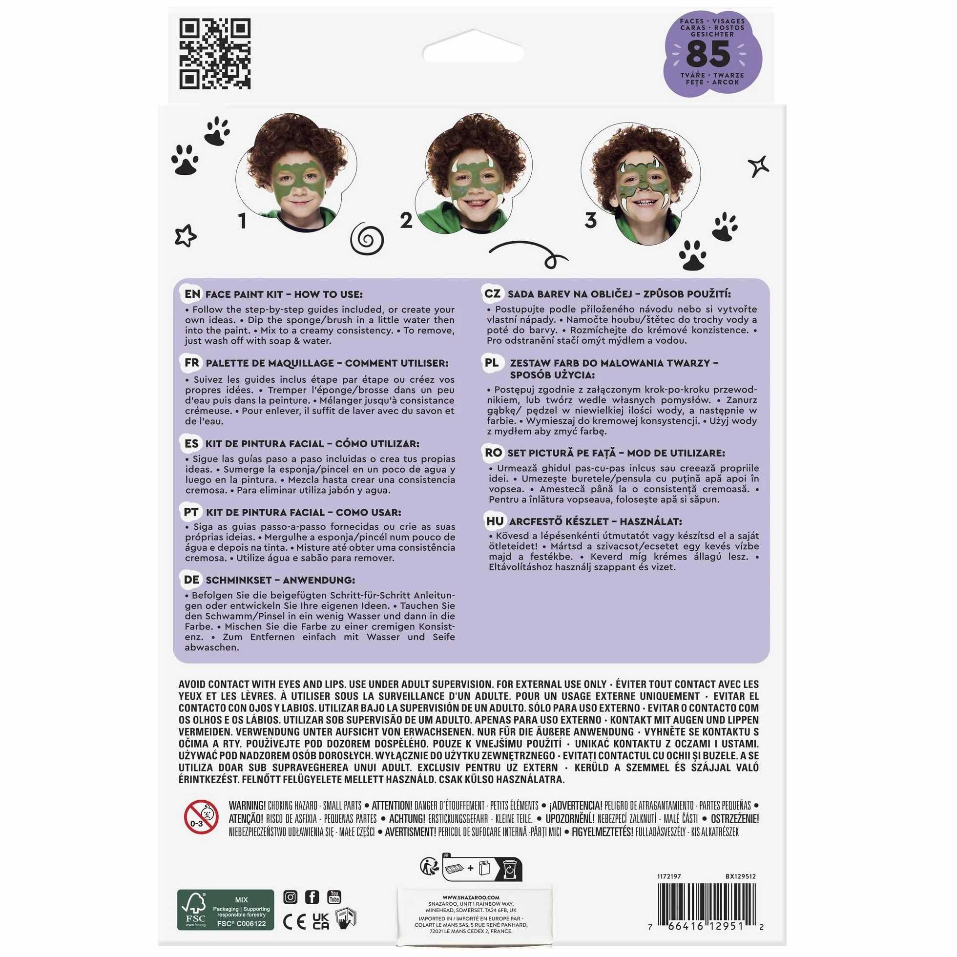 Snazaroo Ultimate Party Pack - Set de Maquillaje de Fiesta