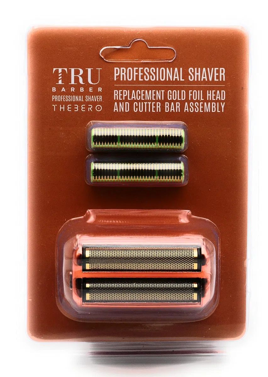 TRU BARBER - Cabezal Recambio de foil shaver para Afeitadora profesional TRU BARBER THEBERO 10.000 RPM, foil THEBERO
