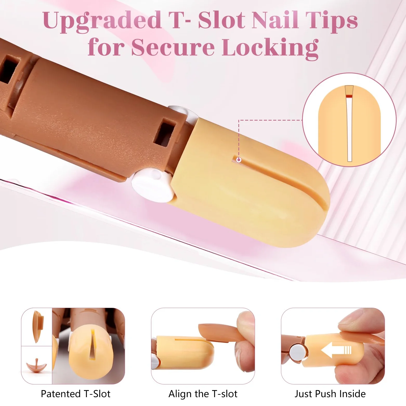 Mano de práctica magnética para uñas acrílicas: mano flexible para practicar uñas para principiantes, mano realista de entrenamiento de uñas para salones de belleza y hogar, mano falsa flexible