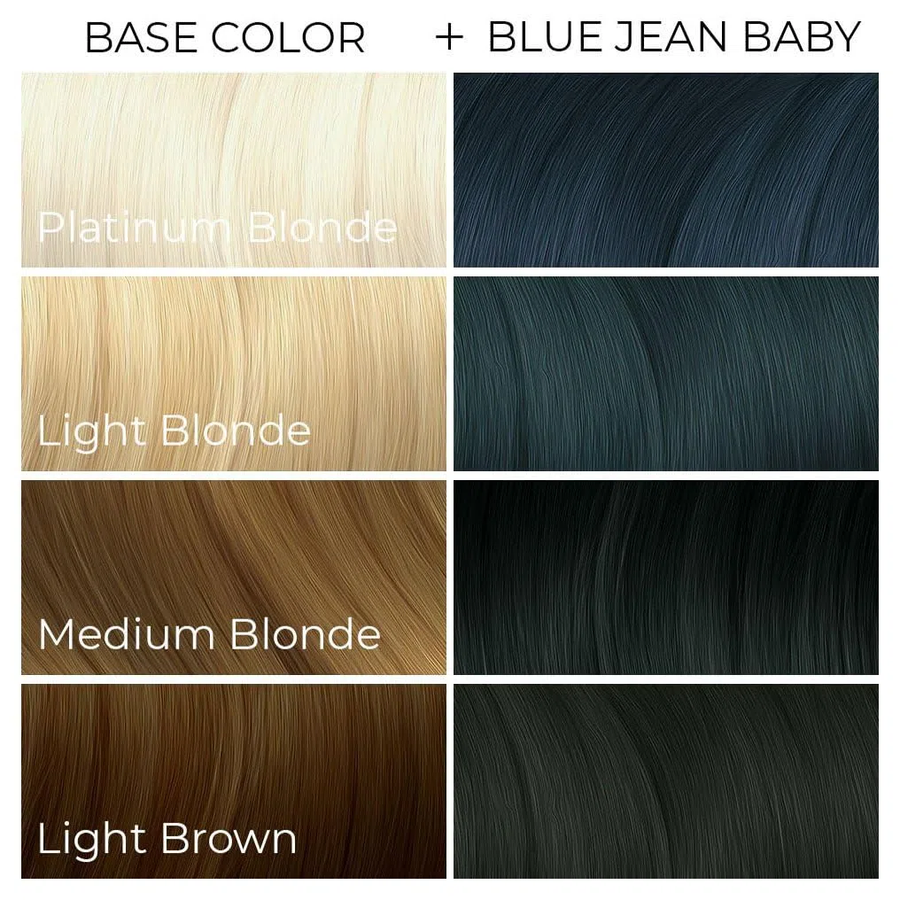 ARCTIC FOX 100% Vegan & Cruelty Free Vibrant Semi Permanent Hair Colour Dye - Blue Jean Baby 165 ml e