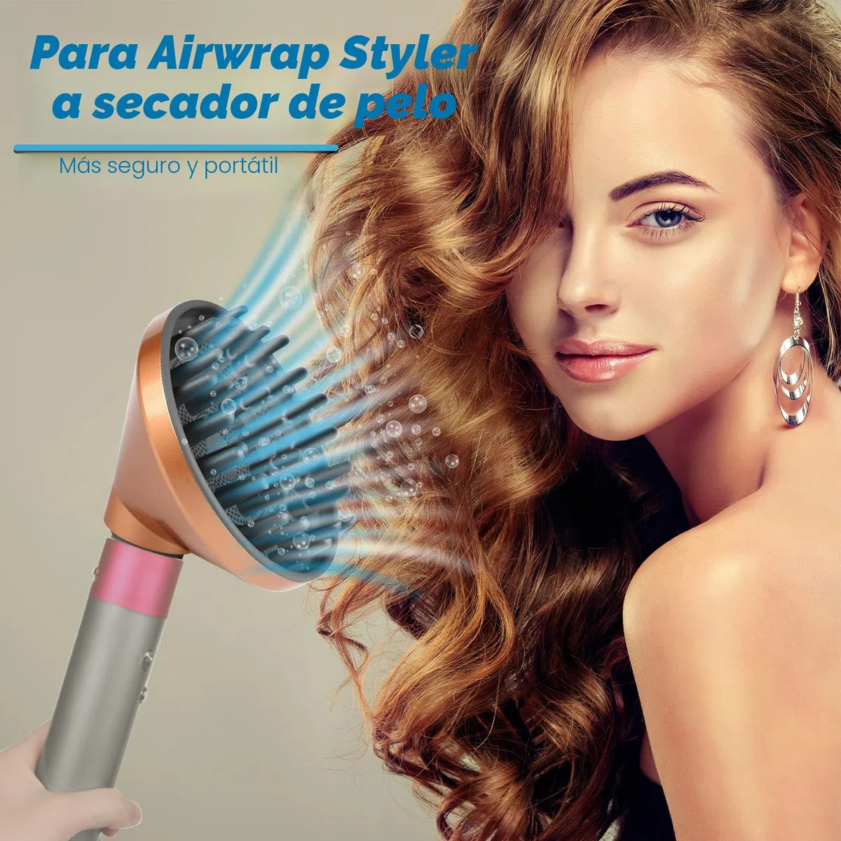 Boquilla difusora para Dyson para Airwrap, accesorio difusor actualizado para Dyson Airwrap HS05 HS03 HS01, boquilla difusora para secador de pelo, convertible para Dyson Airwrap Styler en secador de