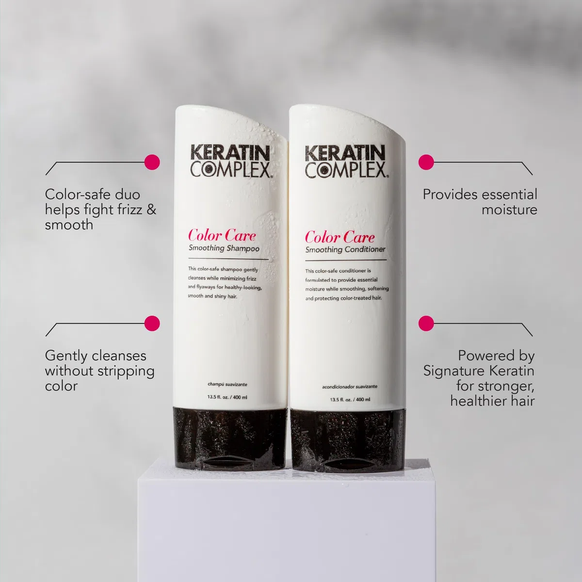 Color Care by Keratin Complex - Acondicionador suavizante, 400 ml