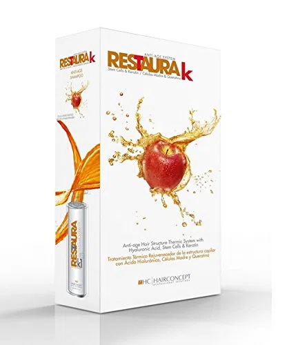 HAIRCONCEPT RESTAURA K Kit Cabellos FINOS Botos Regenerador Celulas Madre y Queratina 500 + 500