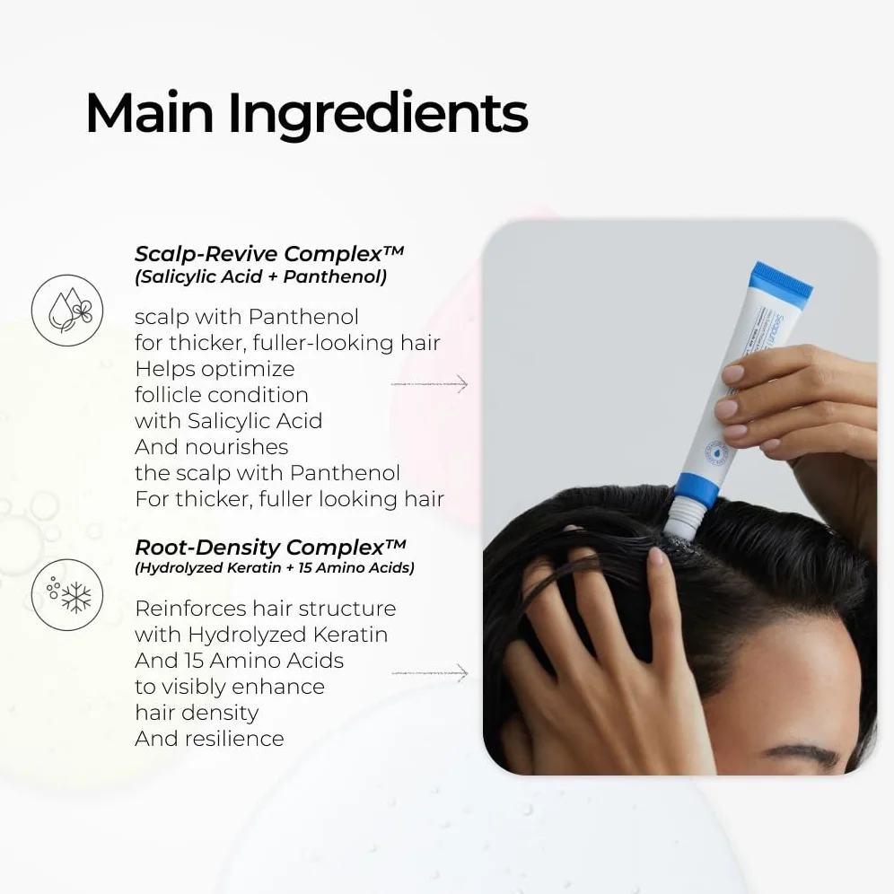 Seapuri Sérum Scalpy Scalp para cabello fino y frágil, pérdida de cabello y rotura del cabello, Sérum Anti-Chute Fortifiant
