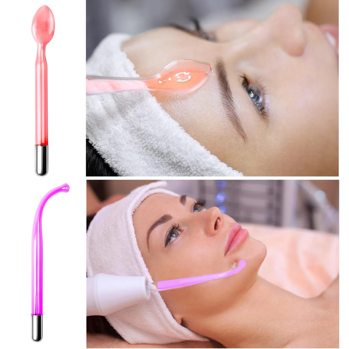 Varilla de alta frecuencia para la cara, pared de alta frecuencia con 6 sondas, acné de alta frecuencia, máquina facial de belleza para tonificar la piel, reducción de arrugas, acné, pérdida de