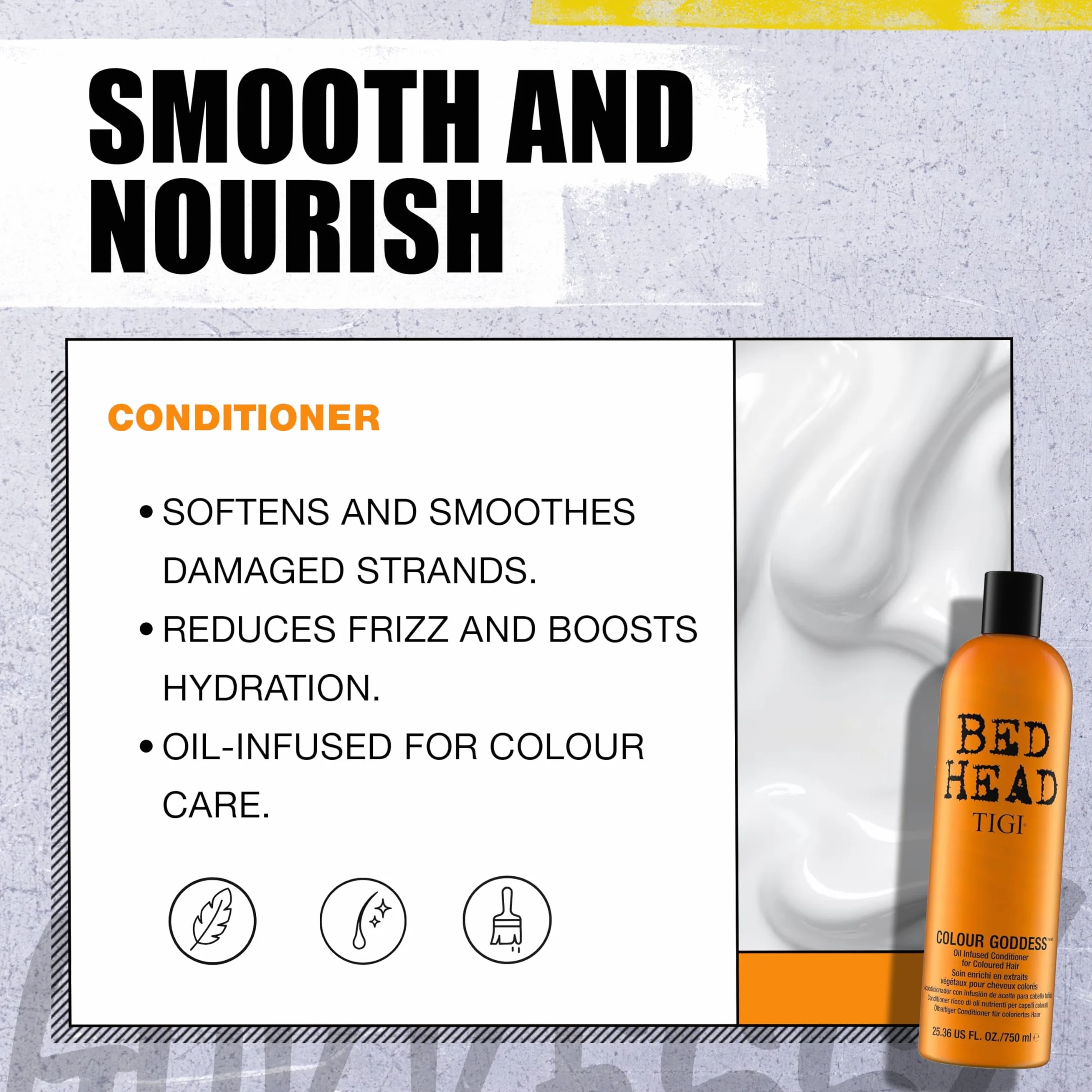 Bed Head by Tigi – Colour Goddess, champú y acondicionador para pelo teñido, 2 x 750 ml