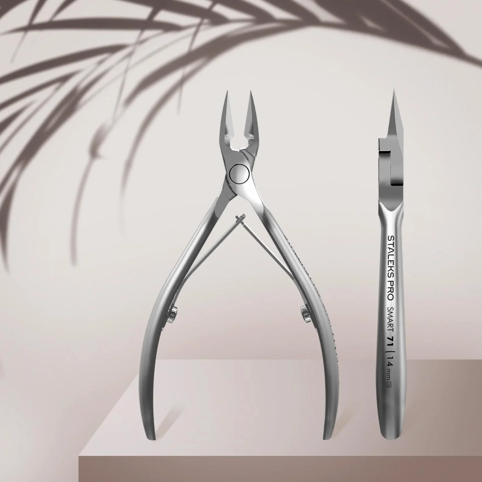 STALEKS PRO - Pinzas para uñas encarnadas profesional (longitud de la hoja – 14 mm) Smart 71, NS-71-14