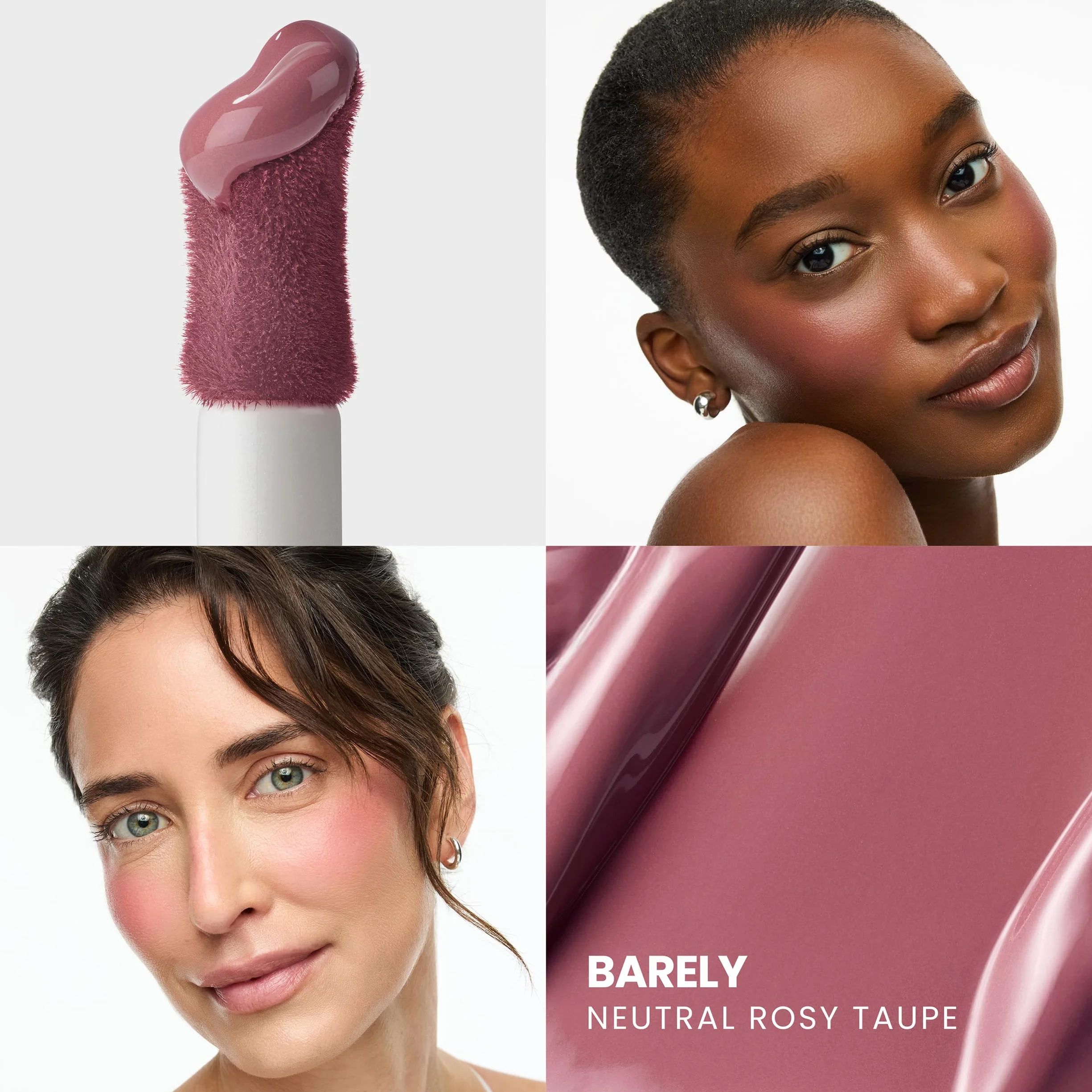 Wonderskin Liquid Blush Stain - Wonder Blading Colorete Líquido de Larga Duración, Colorete en Crema Resistente a la Transferencia 12H, Acabado Natural Luminoso Modulable (Barely)