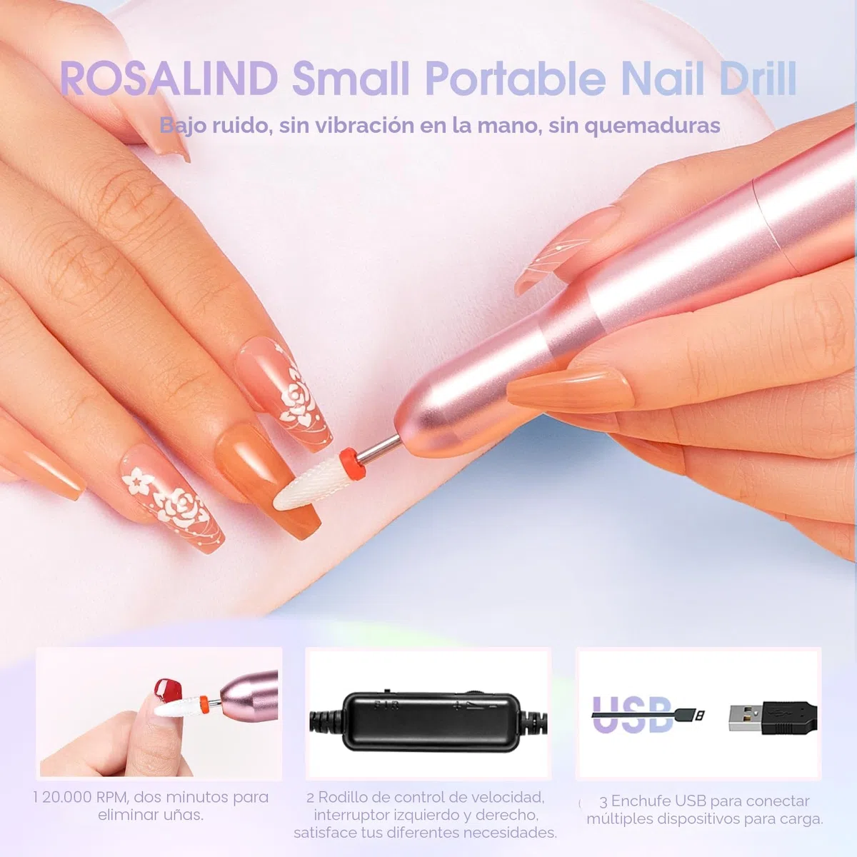 ROSALIND Kit Uñas Semipermanentes con Lámpara 48W, 20+4 Piezas Esmaltes Semipermanentes Blanco Negro Morado Rojo Azul Verde Colores Uñas Semipermanentes Kit Completo Con Lima Electrica Uñas