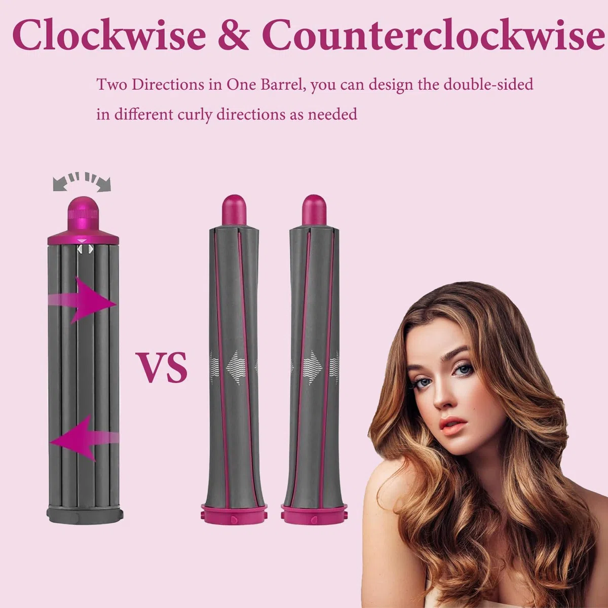 Barriles rizadores de cabello de 40 mm de largo, compatibles con piezas de fijación Dyson Airwrap Styler HS05/HS01, accesorios para múltiples estilos de cabello